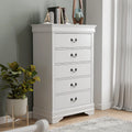  Devi Traditional Solid Wood 5-drawer Chest