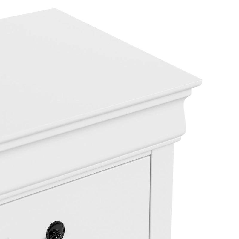 Commode traditionnelle en bois massif à 5 tiroirs