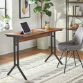 Bureau d'ordinateur moderne de 120 cm avec pieds en métal