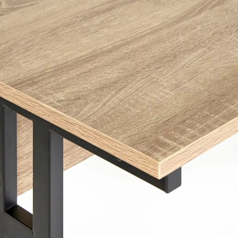 Bureau d'ordinateur moderne de 120 cm avec pieds en métal
