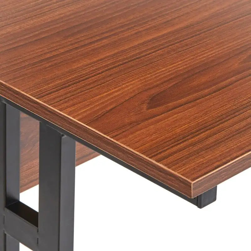Bureau d'ordinateur moderne de 120 cm avec pieds en métal