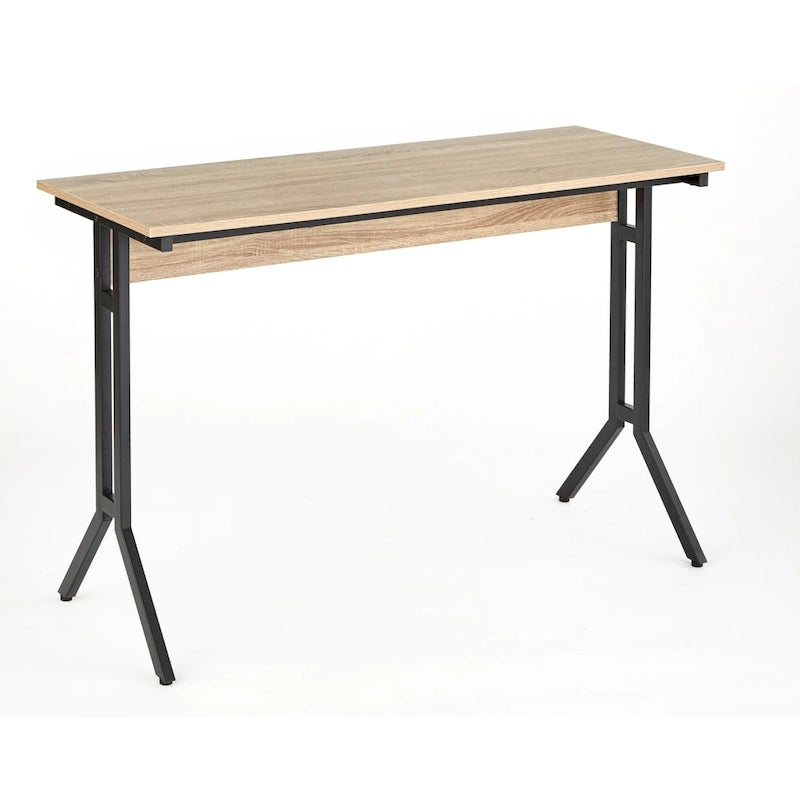 Bureau d'ordinateur moderne de 120 cm avec pieds en métal