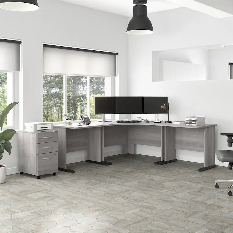 Bureau d'angle informatique 48W par