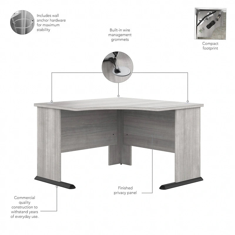 Bureau d'angle informatique 48W par