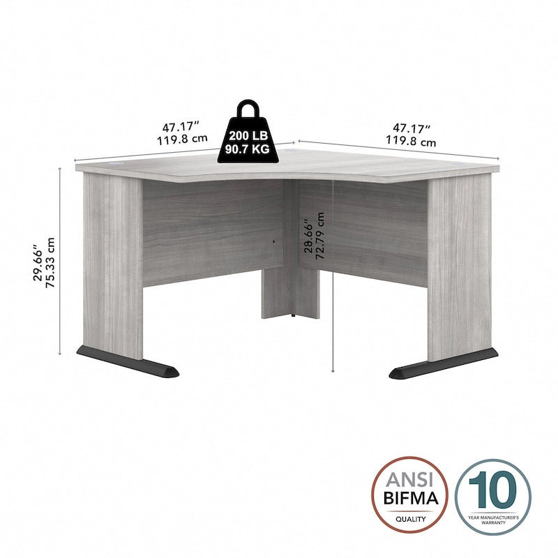 Bureau d'angle informatique 48W par