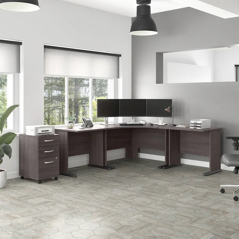 Bureau d'angle informatique 48W par