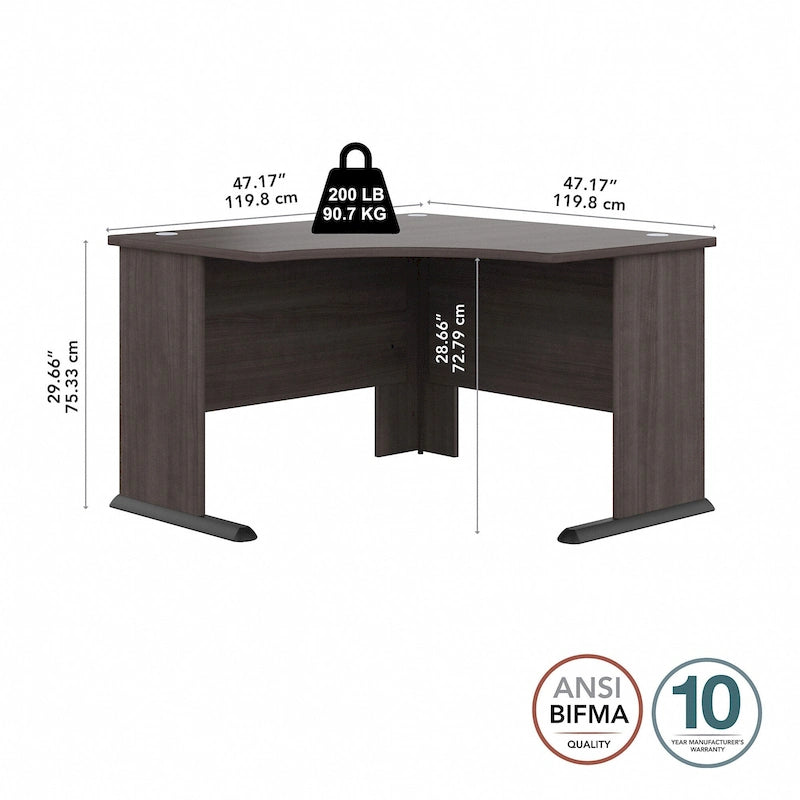 Bureau d'angle informatique 48W par