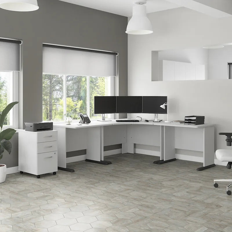 Bureau d'angle informatique 48W par