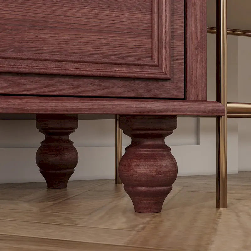 Commode en bois 63 W, organisateur de rangement de chambre à coucher, 9 tiroirs de placard