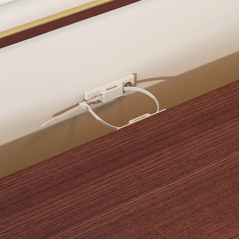 Commode en bois 63 W, organisateur de rangement de chambre à coucher, 9 tiroirs de placard