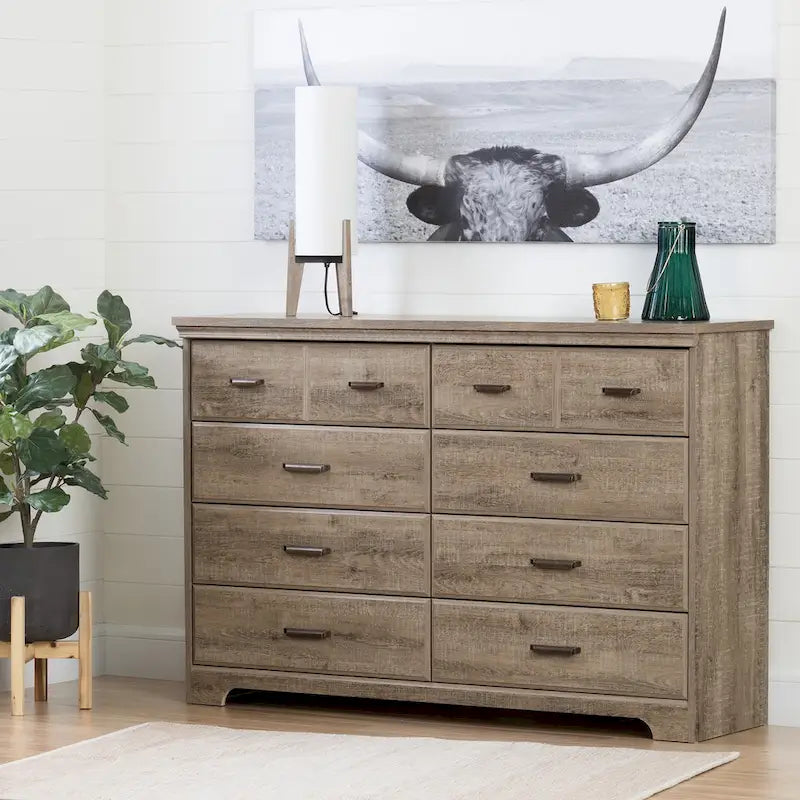 Commode double 8 tiroirs