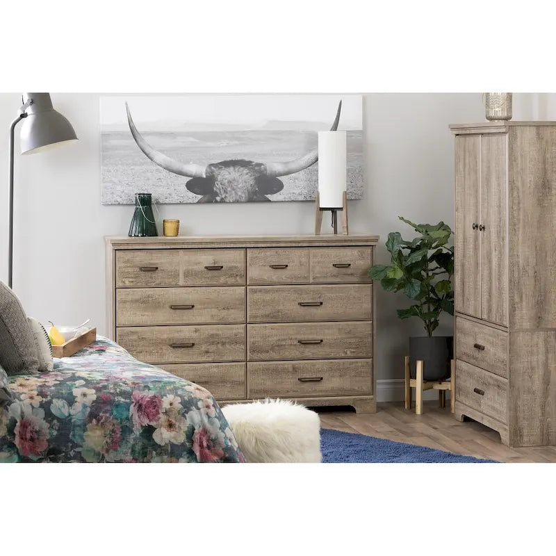 Commode double 8 tiroirs