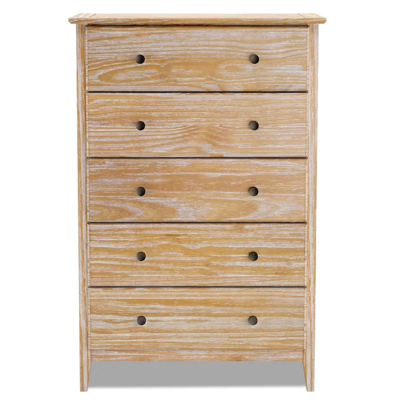 Commode à 5 tiroirs en bois massif