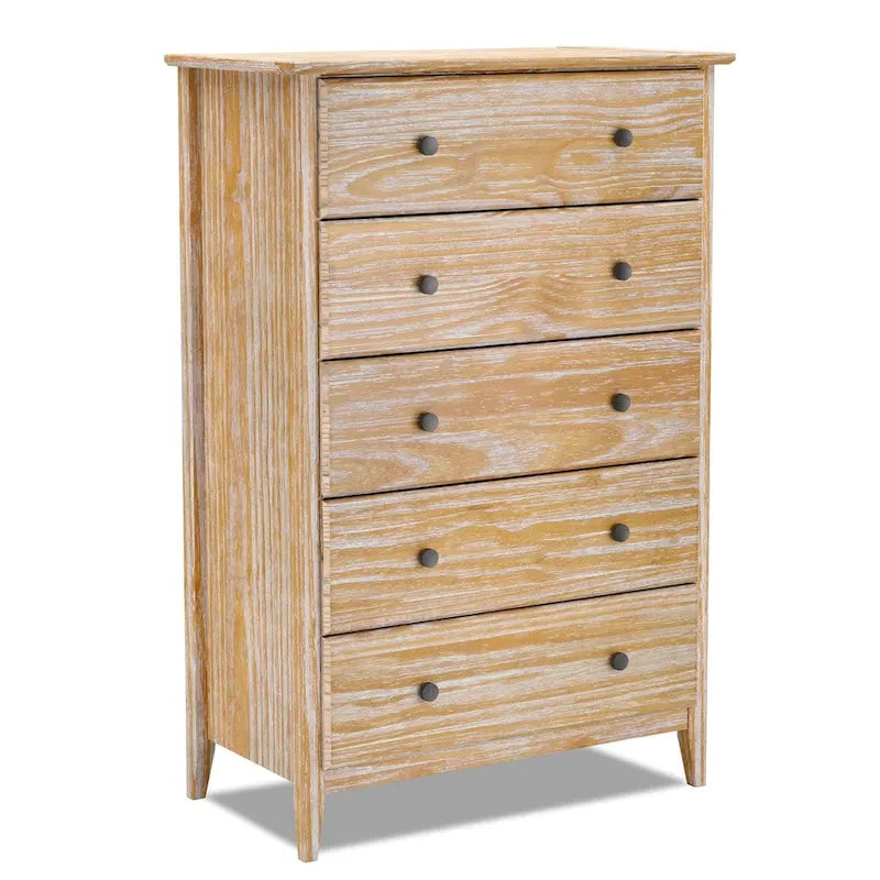 Commode à 5 tiroirs en bois massif