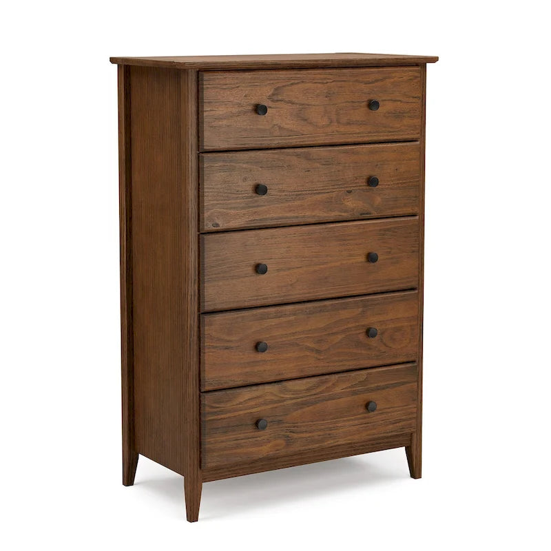 Commode à 5 tiroirs en bois massif