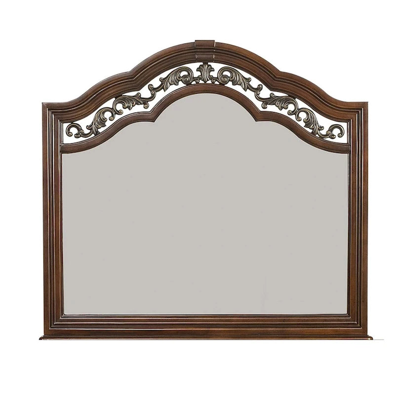 Commode et miroir Cognac