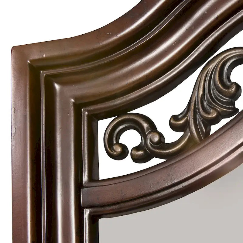 Commode et miroir Cognac