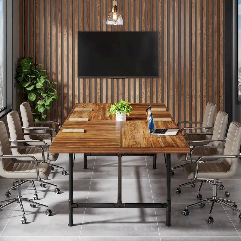 Rectangle Meeting Seminar Table for Conference Room, 70.8 W x 35.4 D