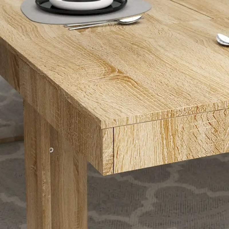 Table de conférence 220 cm (L) x 120 cm (P) avec piètement en bois pour bureau professionnel