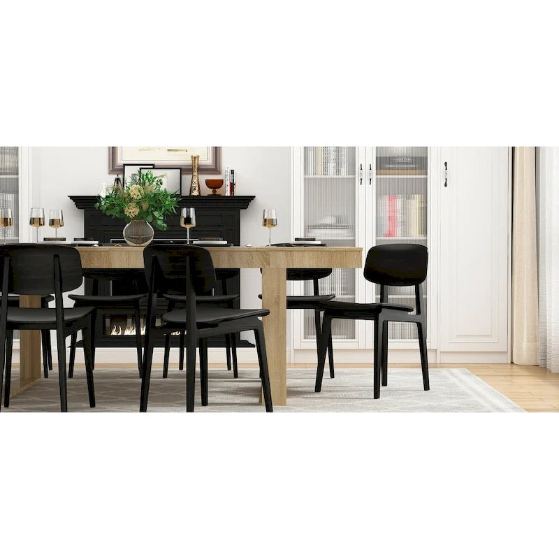 Table de conférence 220 cm (L) x 120 cm (P) avec piètement en bois pour bureau professionnel
