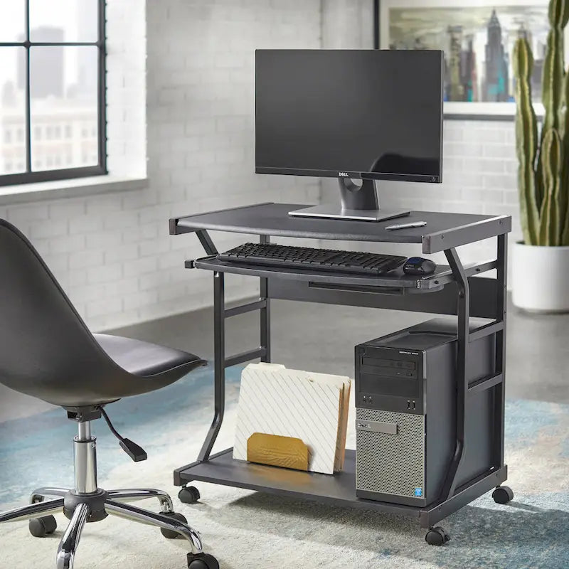  Florica Rolling Computer Desk Cart