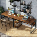 Bureau deux personnes avec étagère, Double bureau
