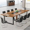 Table de conférence de 2,4 m, grande table de réunion pour 10 personnes, assemblage facile
