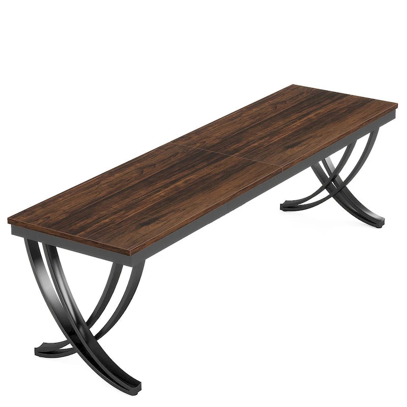 Table de conférence/réunion rectangulaire de 1,98 m pour 6 à 8 personnes