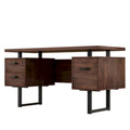 Bureau d'ordinateur à domicile avec tiroirs