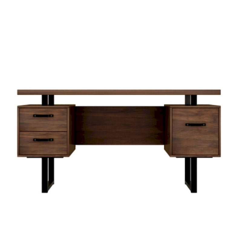 Bureau d'ordinateur à domicile avec tiroirs