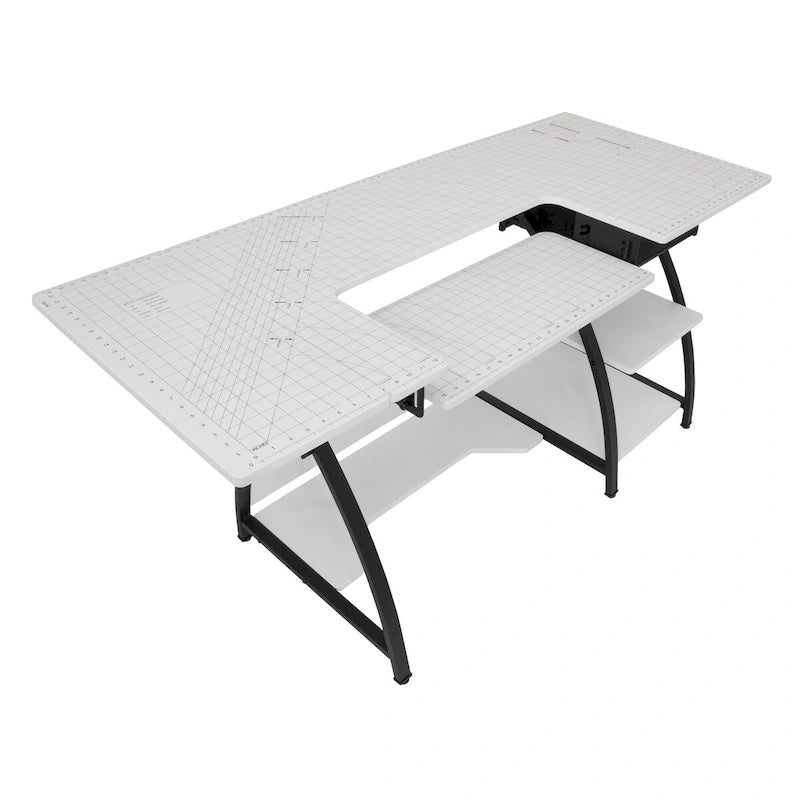 Table de couture avec ou sans grille de découpe intégrée
