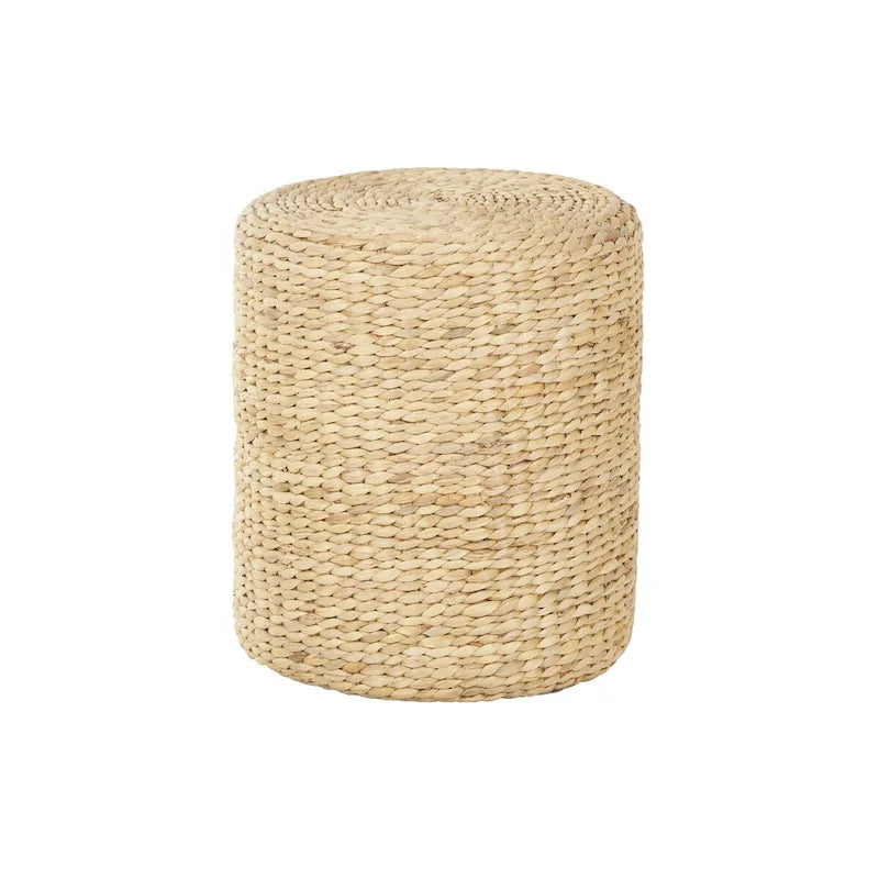 Seagrass Handmade Woven Drum Side End Accent Table - Brown - 