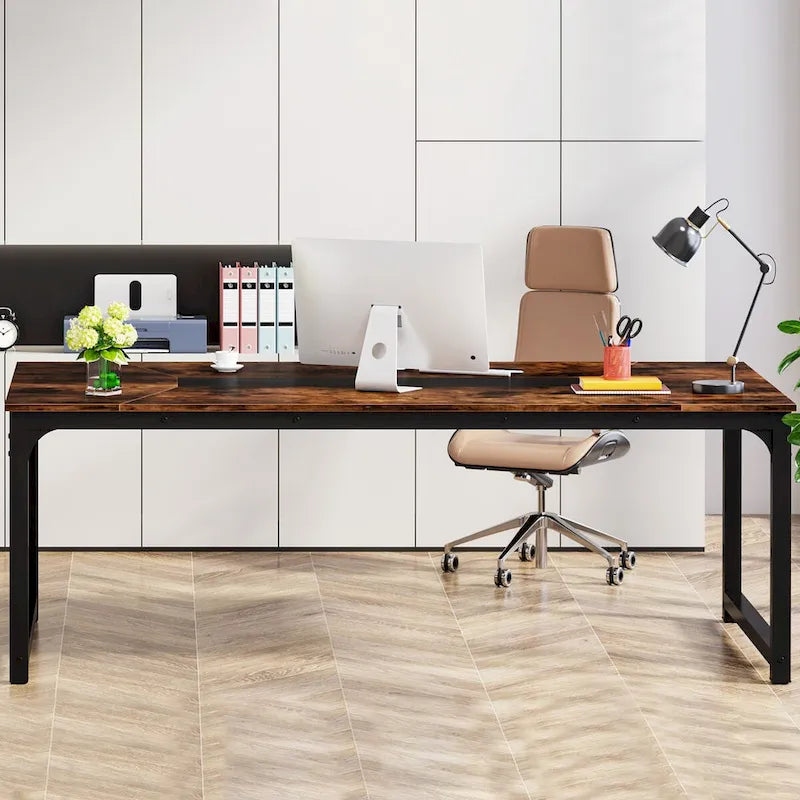 Table de conférence en bois de 71 po, table de séminaire moderne pour salle de réunion - 70,9 L x 35,4 l x 30,3 H