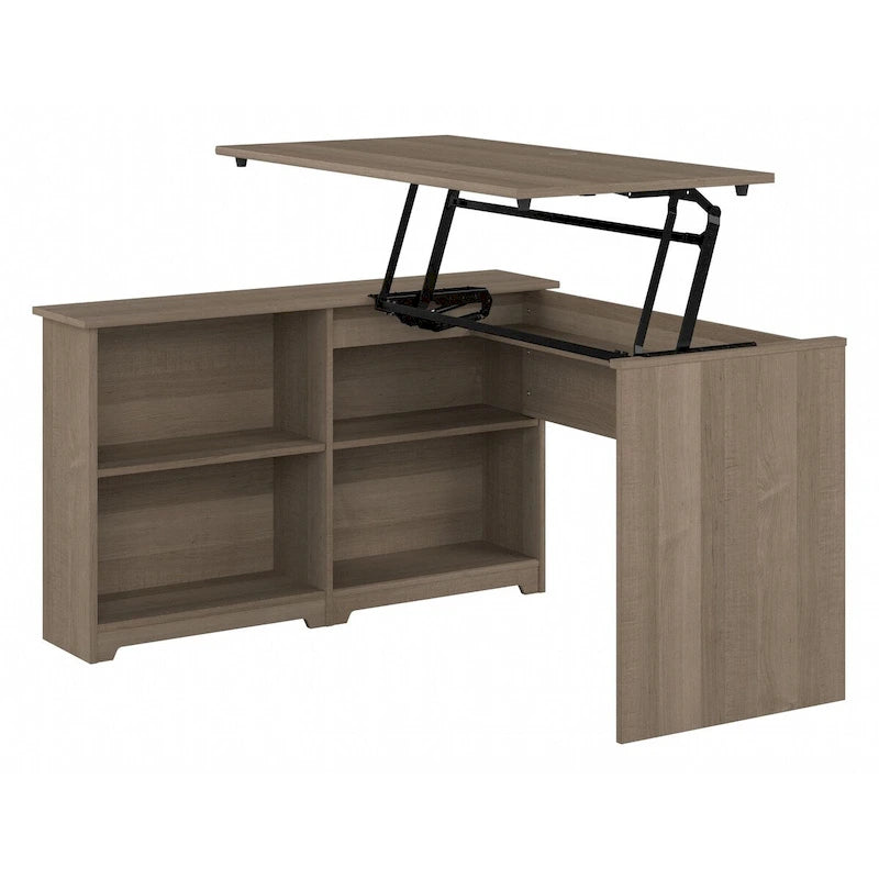 Bureau d'angle debout 52W avec étagères