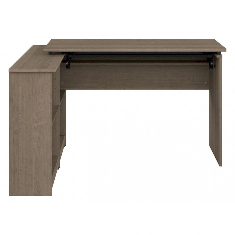 Bureau d'angle debout 52W avec étagères