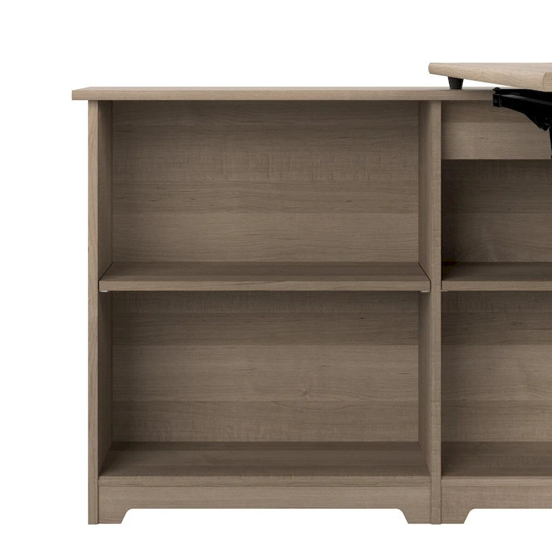 Bureau d'angle debout 52W avec étagères