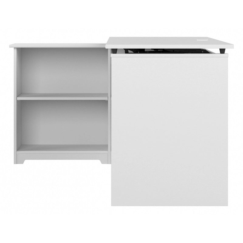 Bureau d'angle debout 52W avec étagères