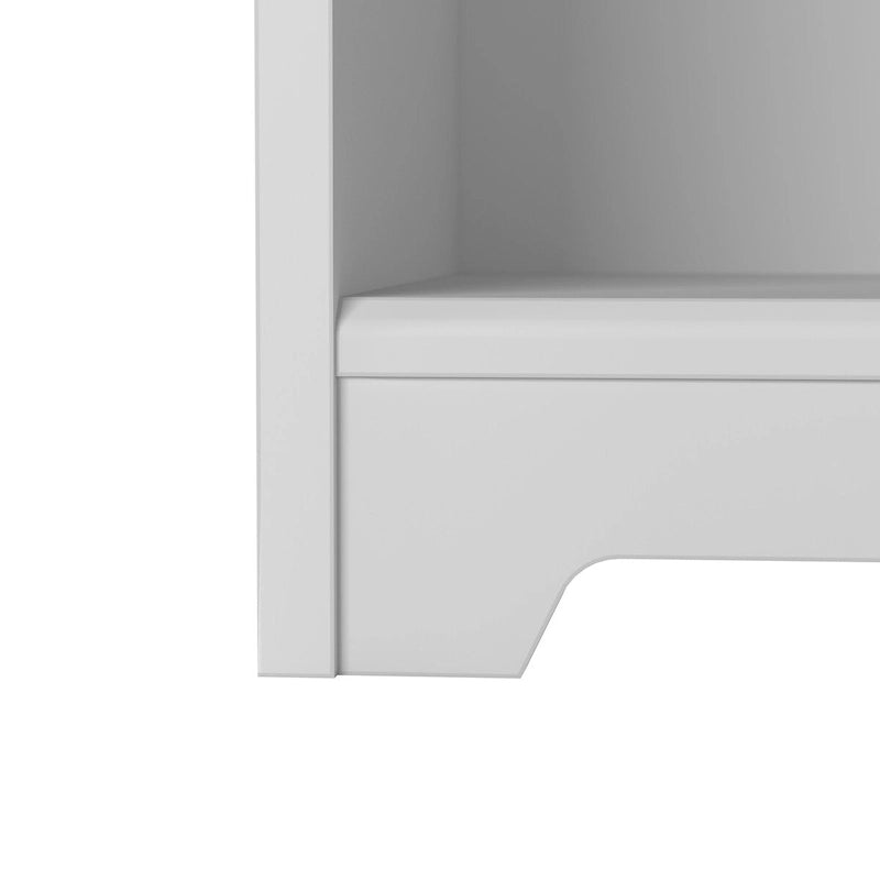 Bureau d'angle debout 52W avec étagères