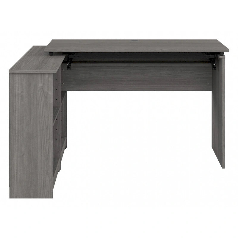 Bureau d'angle debout 52W avec étagères