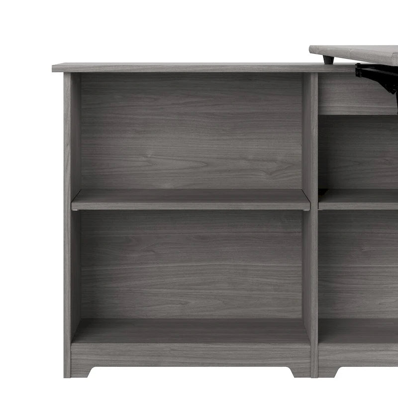 Bureau d'angle debout 52W avec étagères