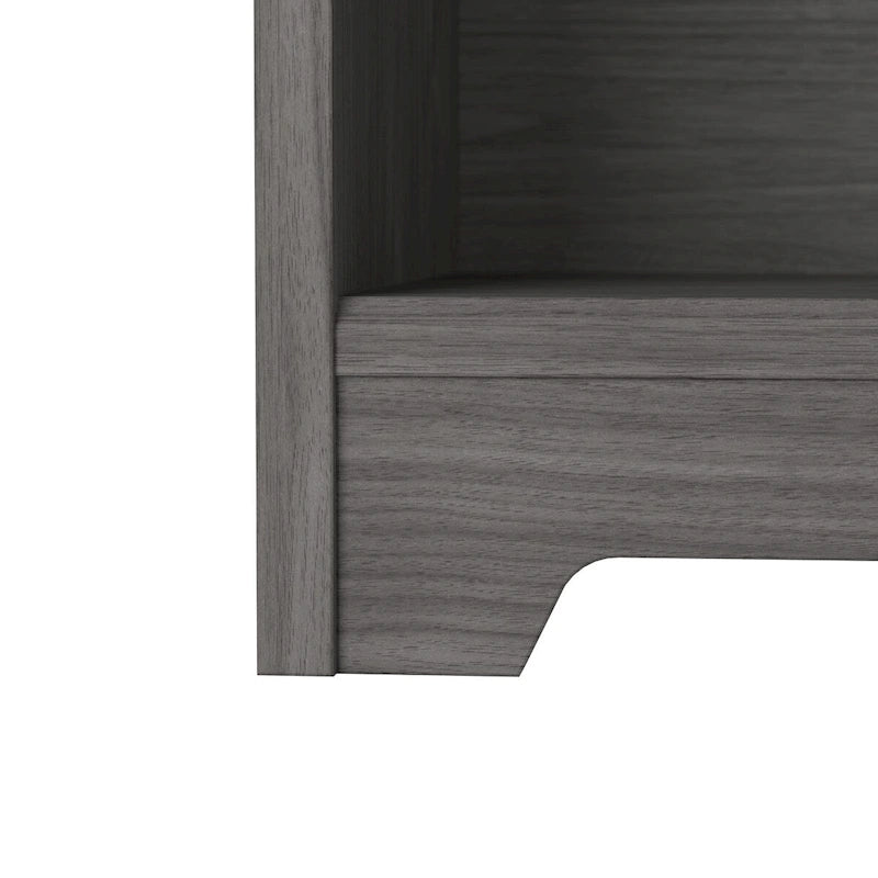 Bureau d'angle debout 52W avec étagères