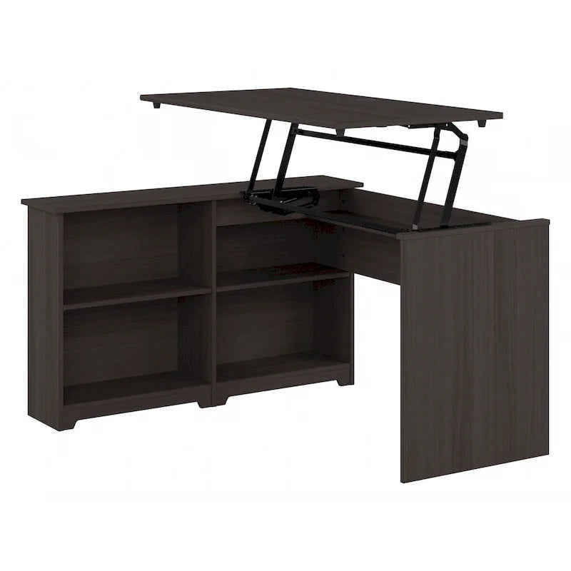 Bureau d'angle debout 52W avec étagères