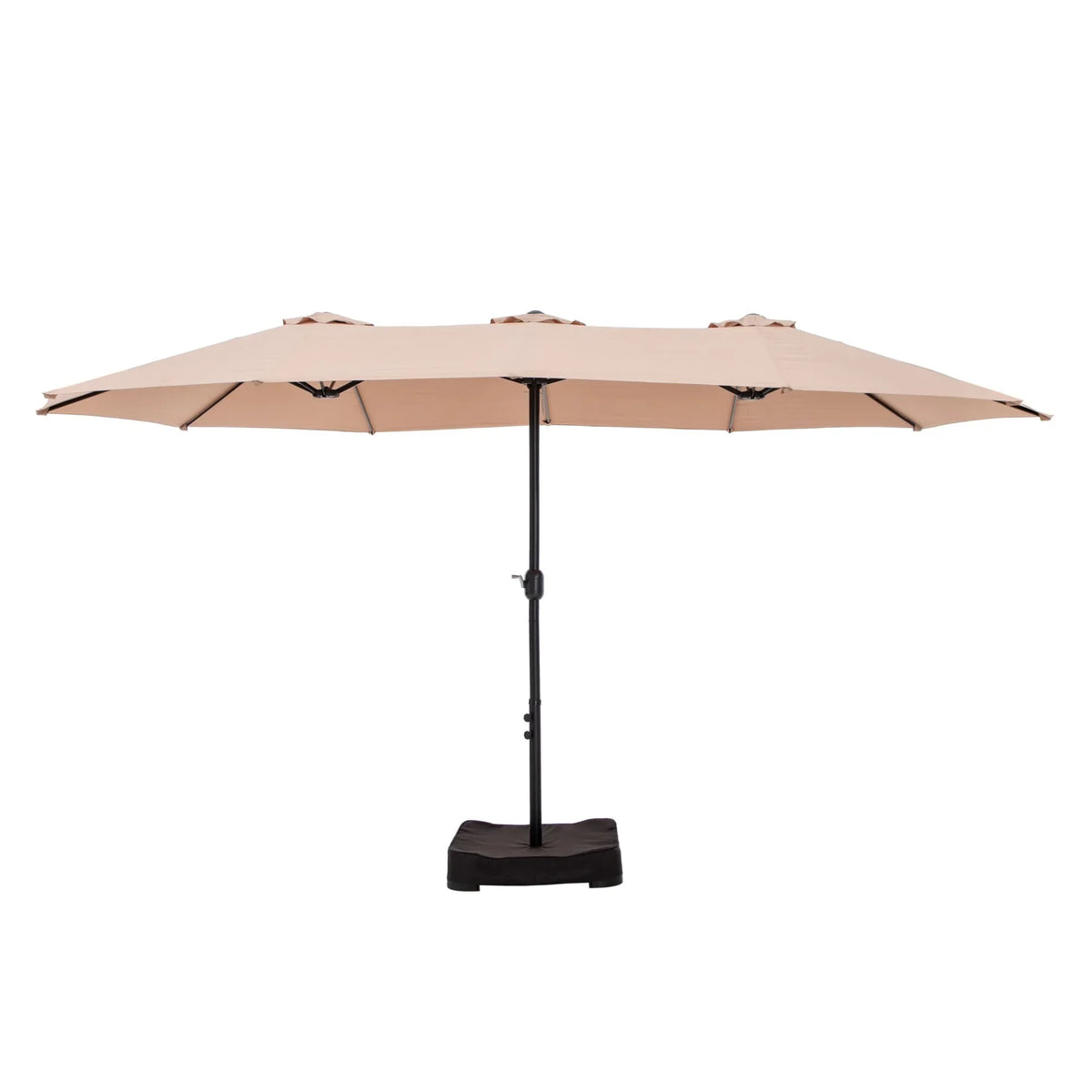 MAISON ARTS Grand Parasol Double Face de 4,5 m avec Base Incluse pour Patio